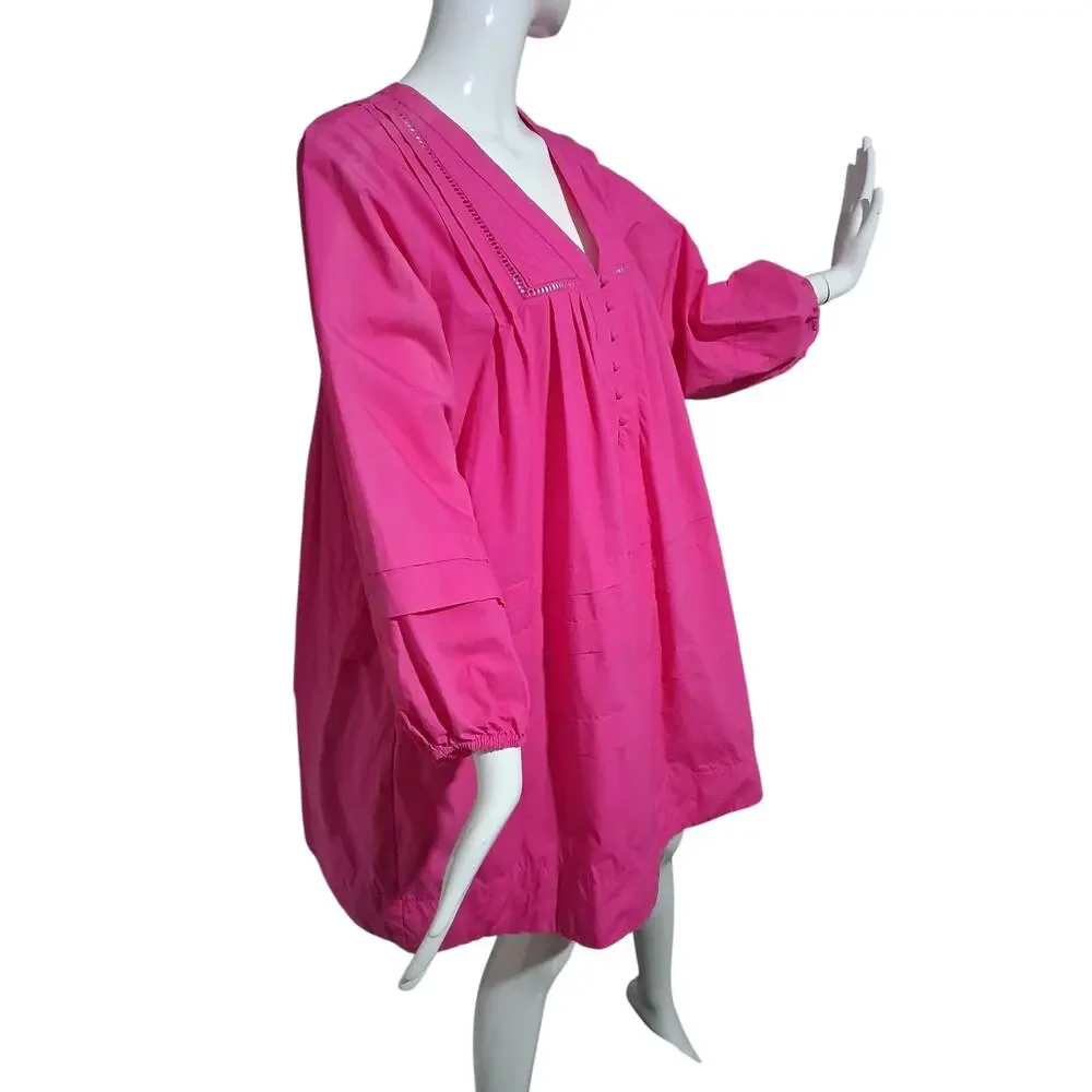 Caryn Lawn Stevie Dress Womens One size‎ Quiet Luxury Bohemian Old Money Preppy